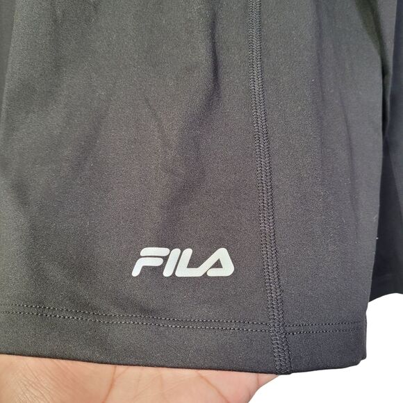 FILA Ladies' Funnel Neck Moisture Wicking Active Training Hoodie Black X-Large - Picture 2 of 10